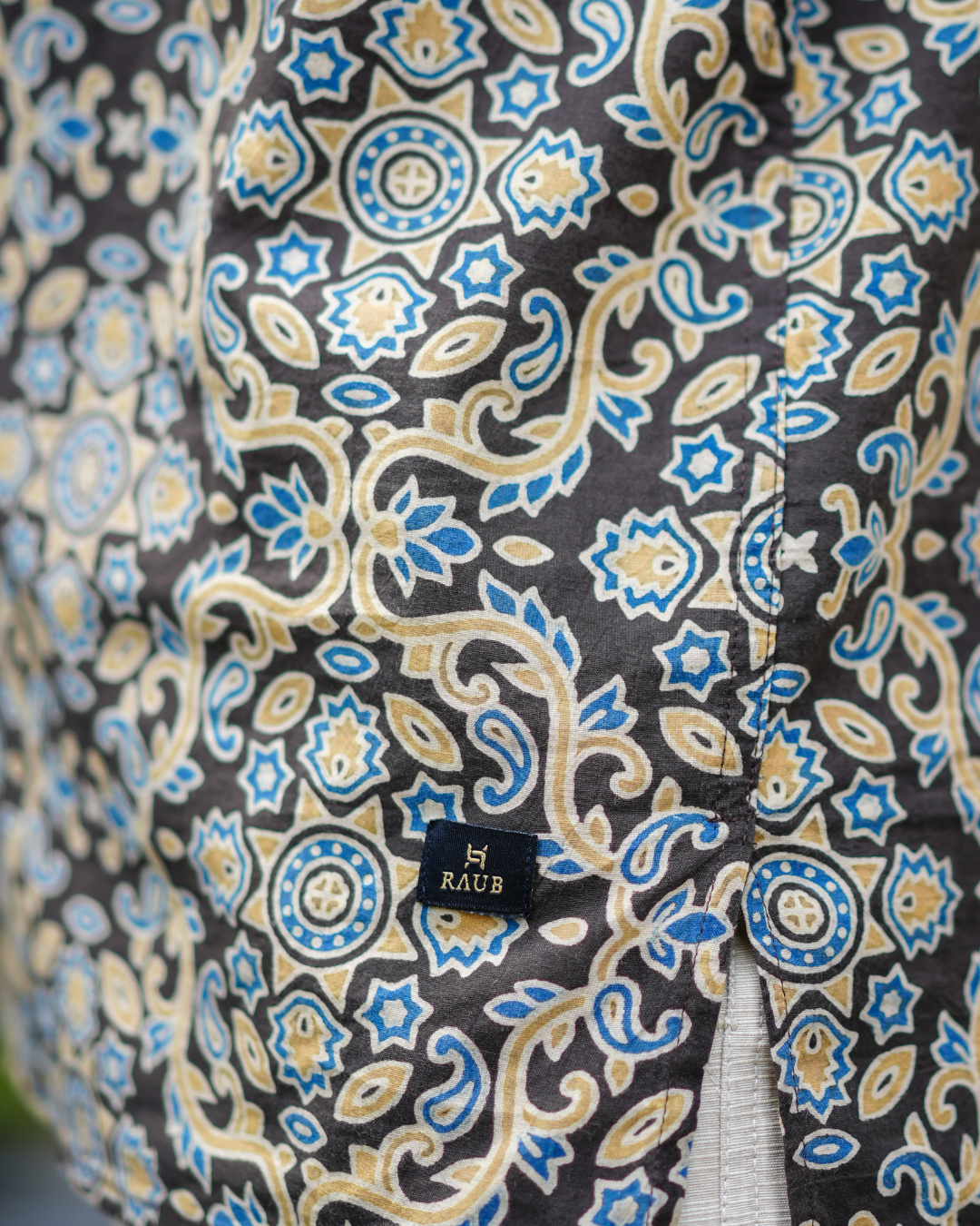 Ajrak Pure Cotton Bushirt for Men