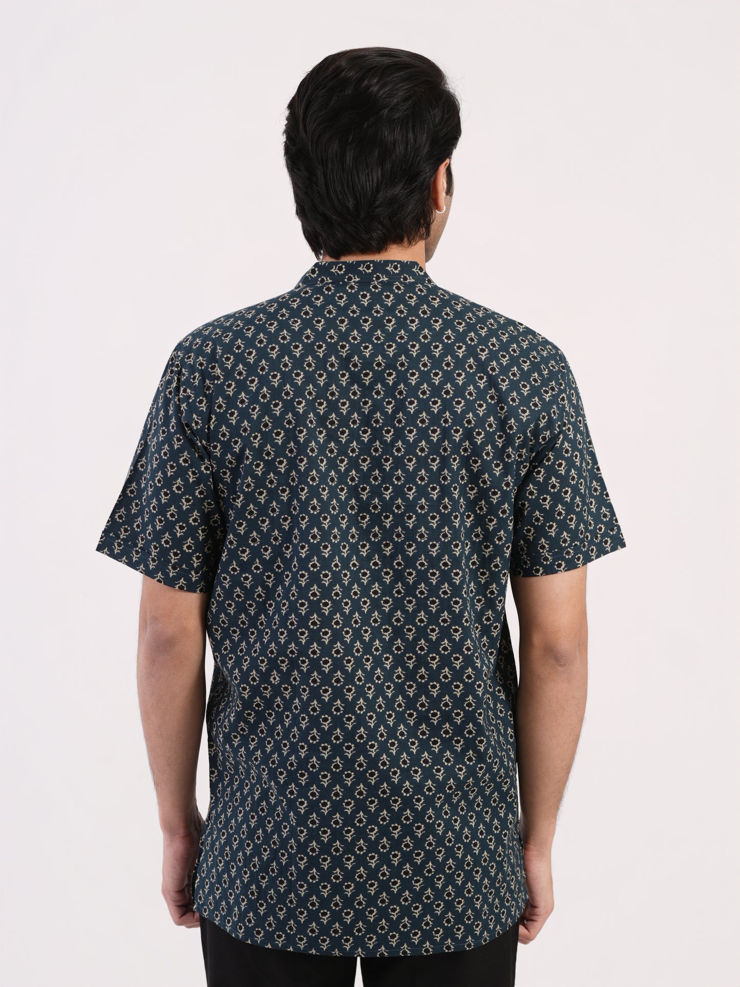 Midnight Green Heritage Buti Bushirt