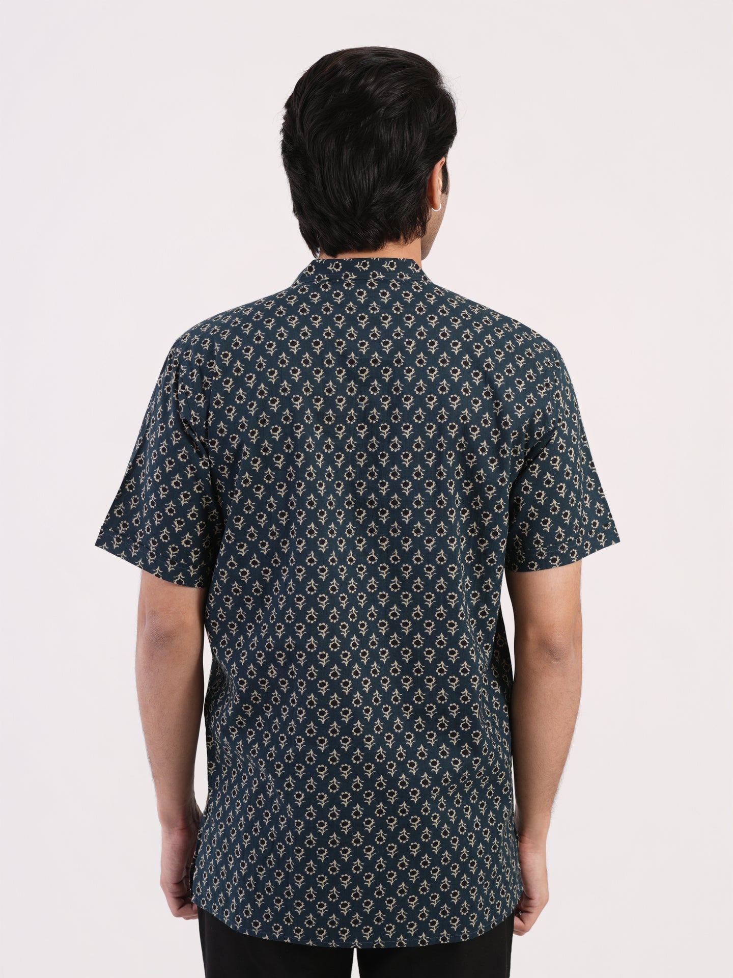 Midnight Green Heritage Buti Bushirt